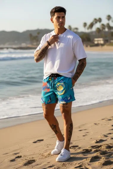 Sort de baie cu imprimeu 12569 40-2.3